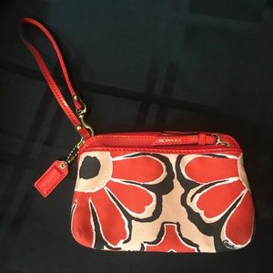 Coach Fabric Wristlet